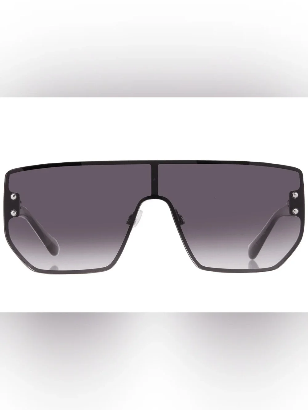 Frye Oversized Shield Sunglasses in Gun Smoke